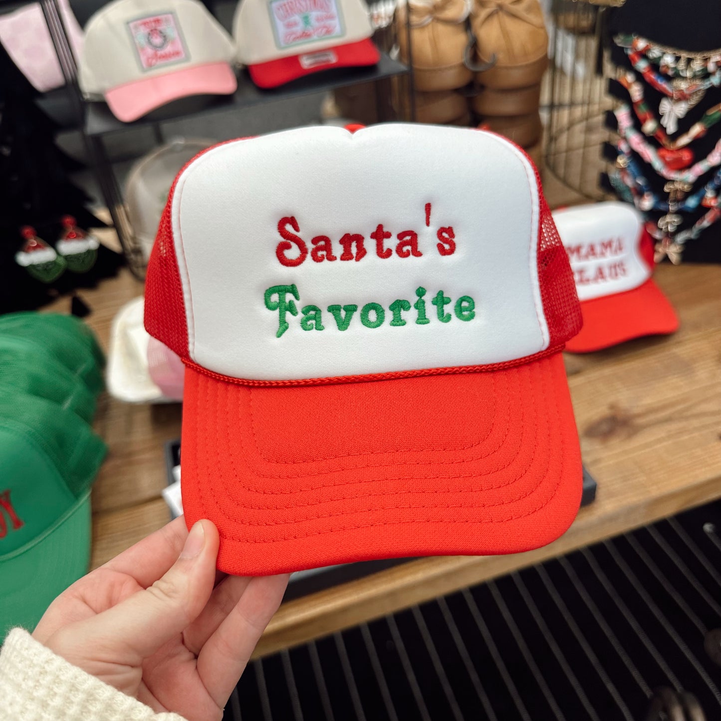 Santa's Favorite Trucker Hat