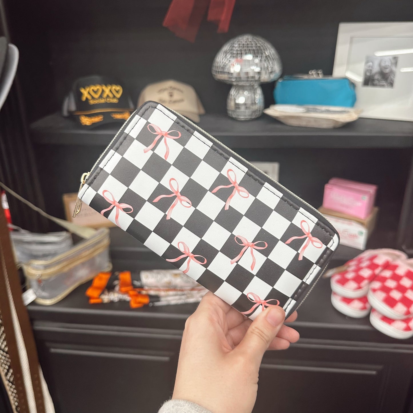 Bow Ribbon Vegan Leather Wallet