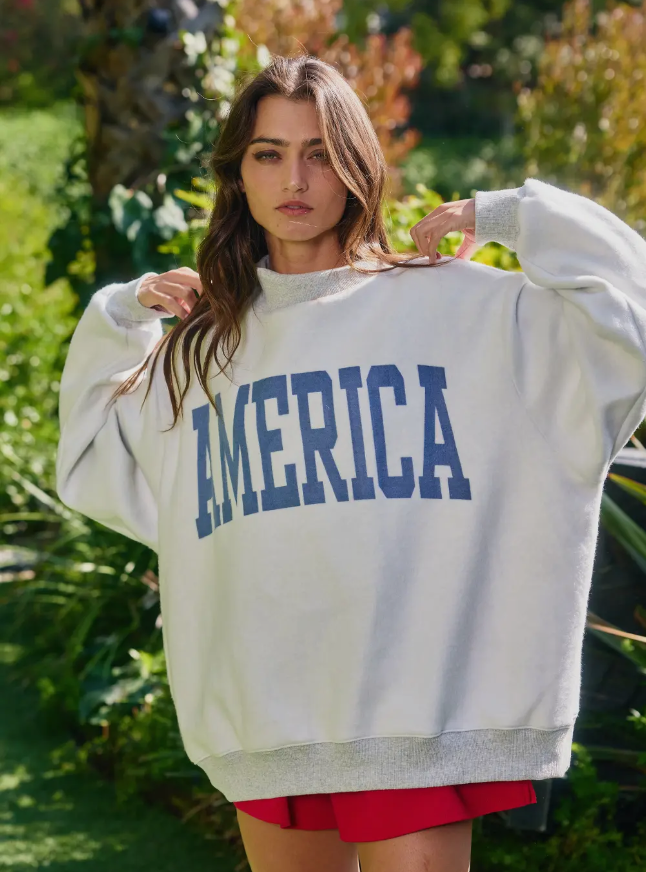 BucketList USA/AMERICA Reversible Mockneck Sweatshirt (PREORDER)