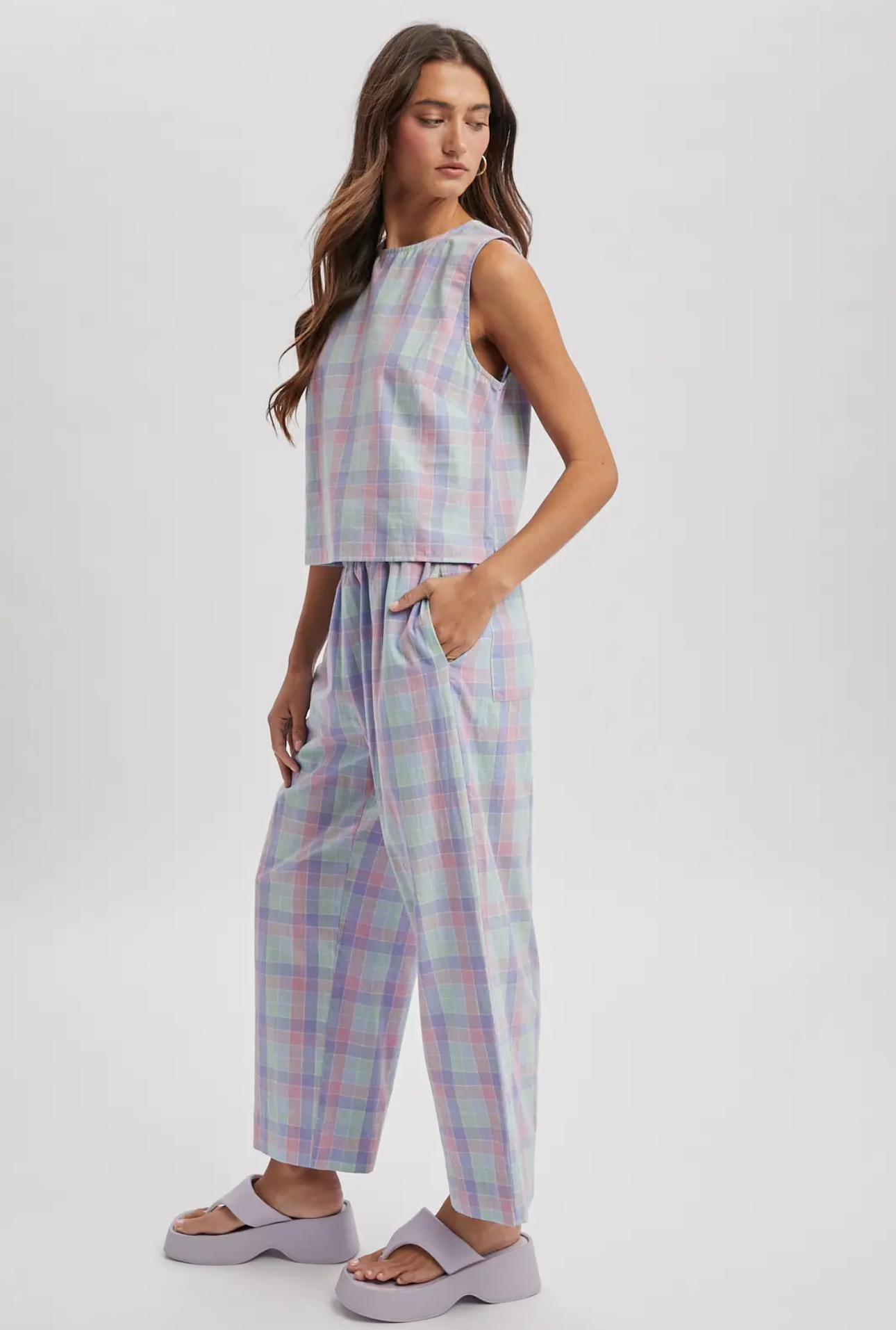 Summer Spritz Plaid Set
