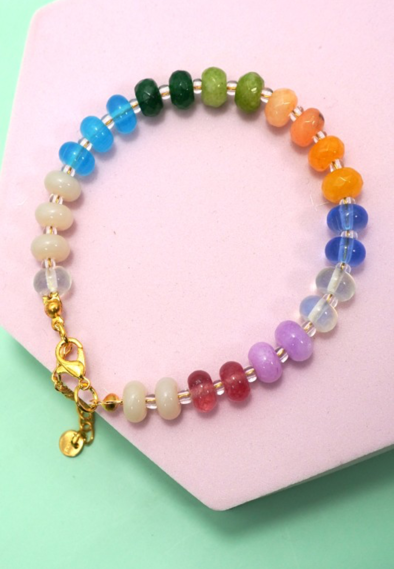 Boho Resin Beaded Bracelet