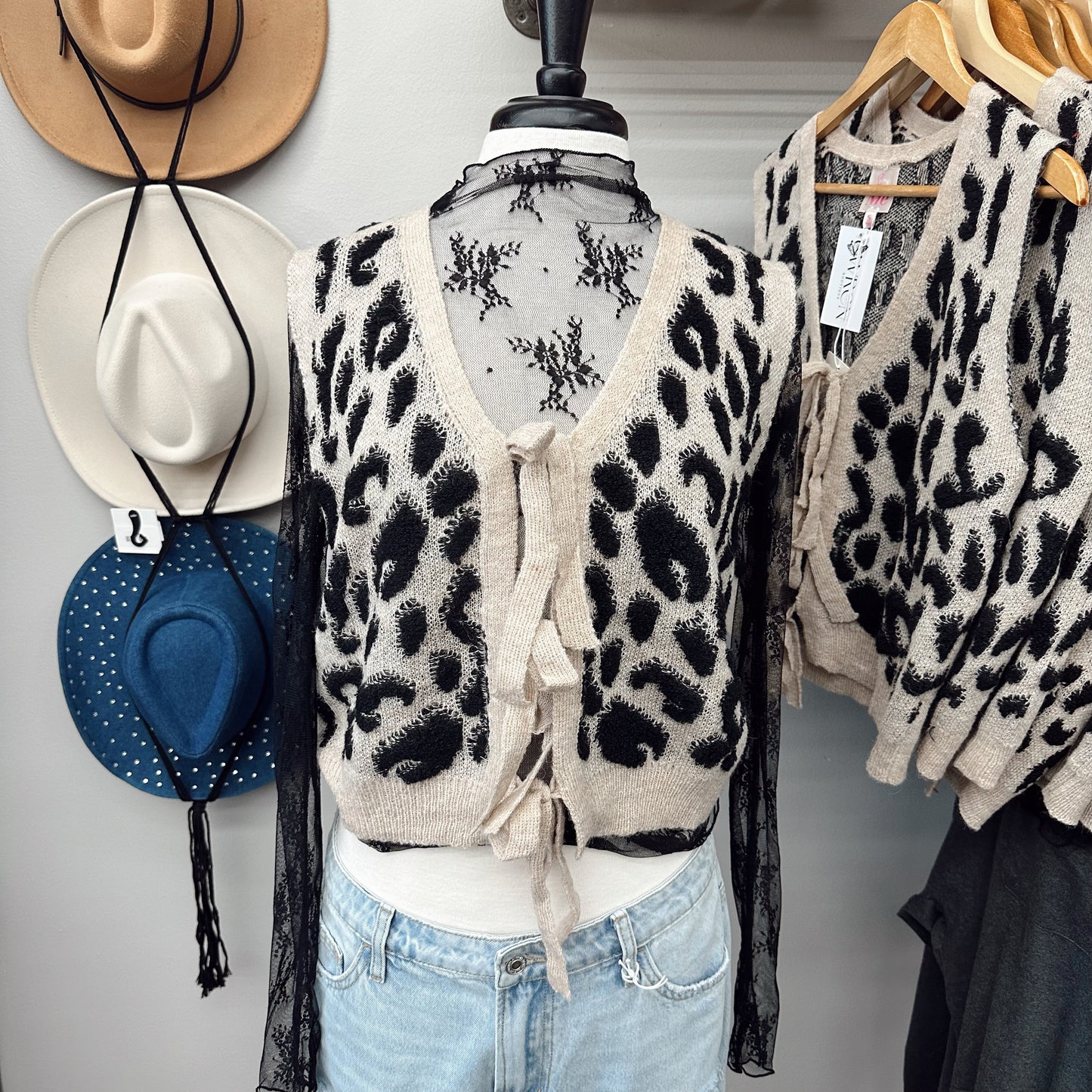 Delicate Moments Leopard Sweater Vest