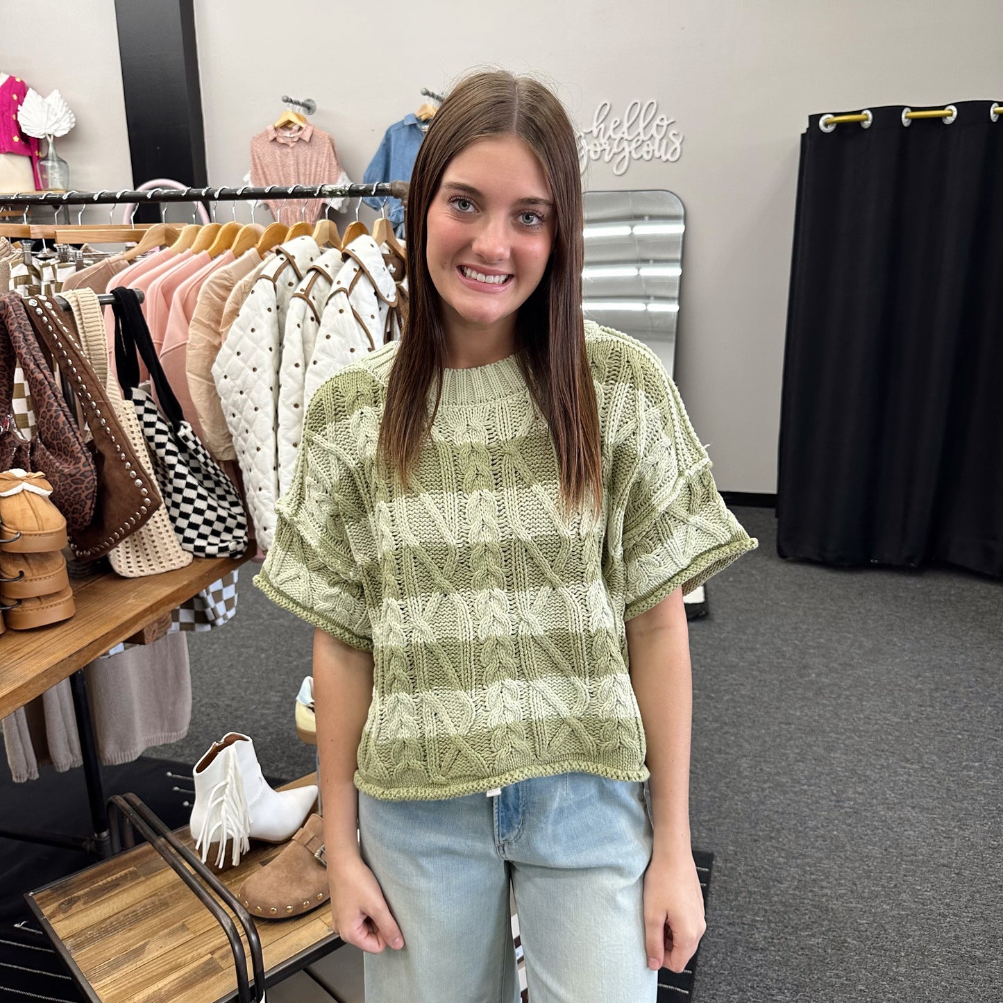 Sunday Stripe Knit Top (Multiple Colors)