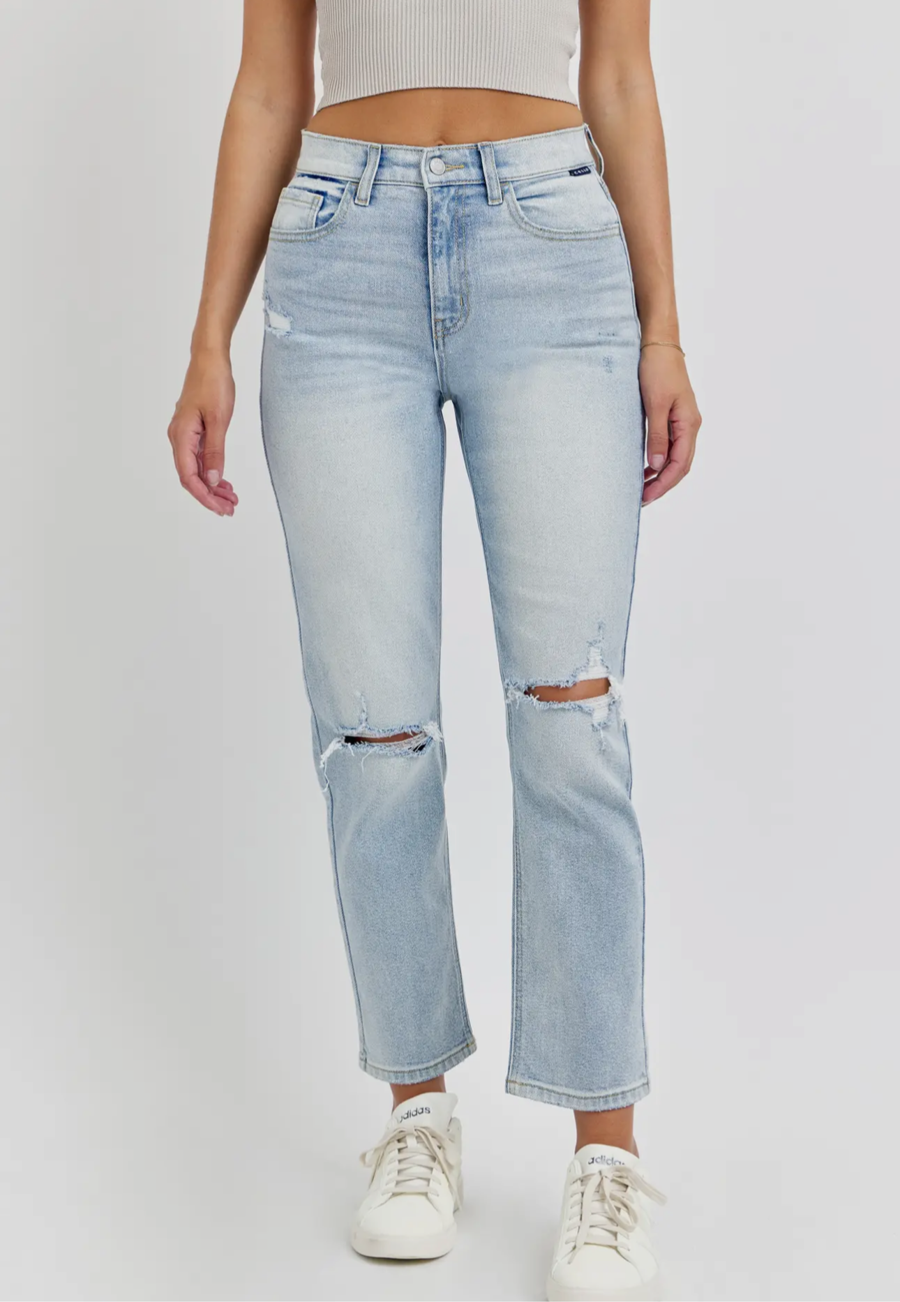 CELLO High Rise Straight Leg Jean