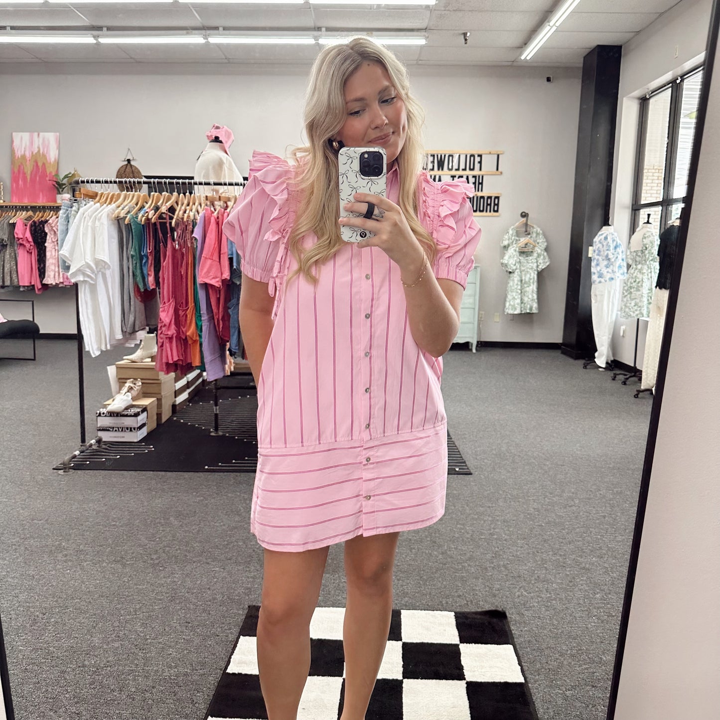 Candy Stripes Mini Dress
