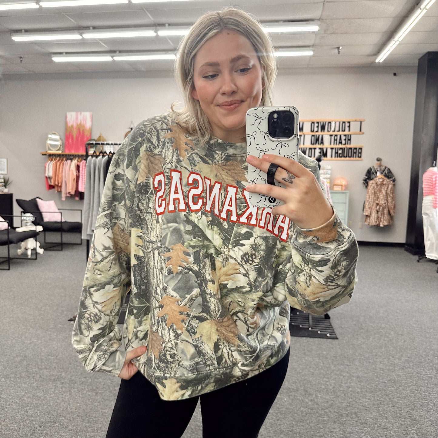 Charlie Southern: Arkansas Arch Camo Sweatshirt