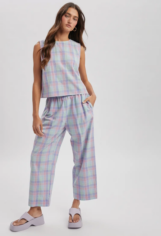 Summer Spritz Plaid Set
