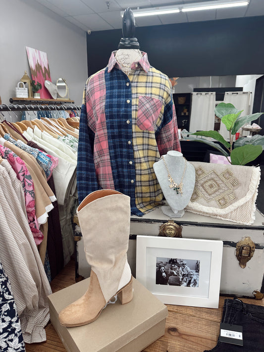 Neela Multi Colored Plaid Flannel