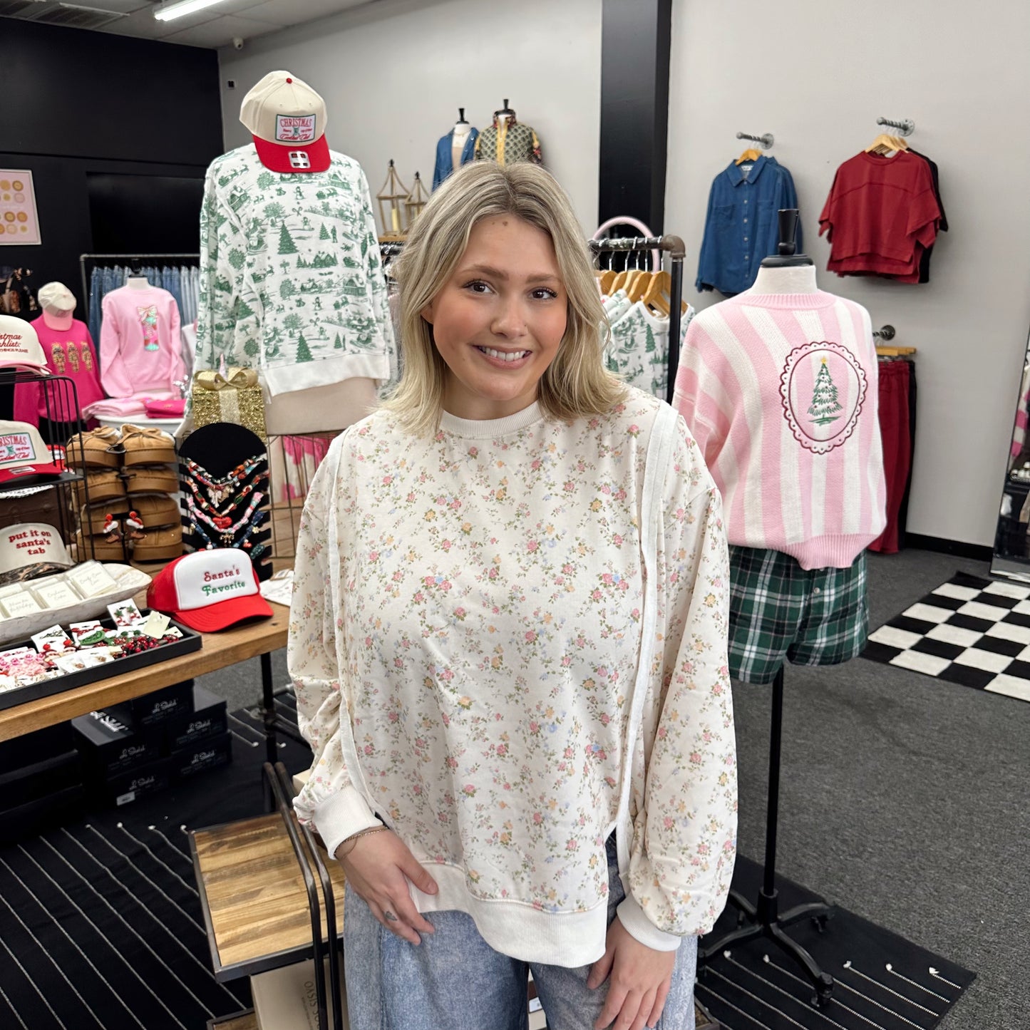 Cottage Bloom Oversized Top