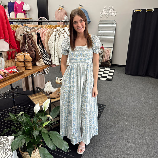 Floral Cotton Maxi Dress