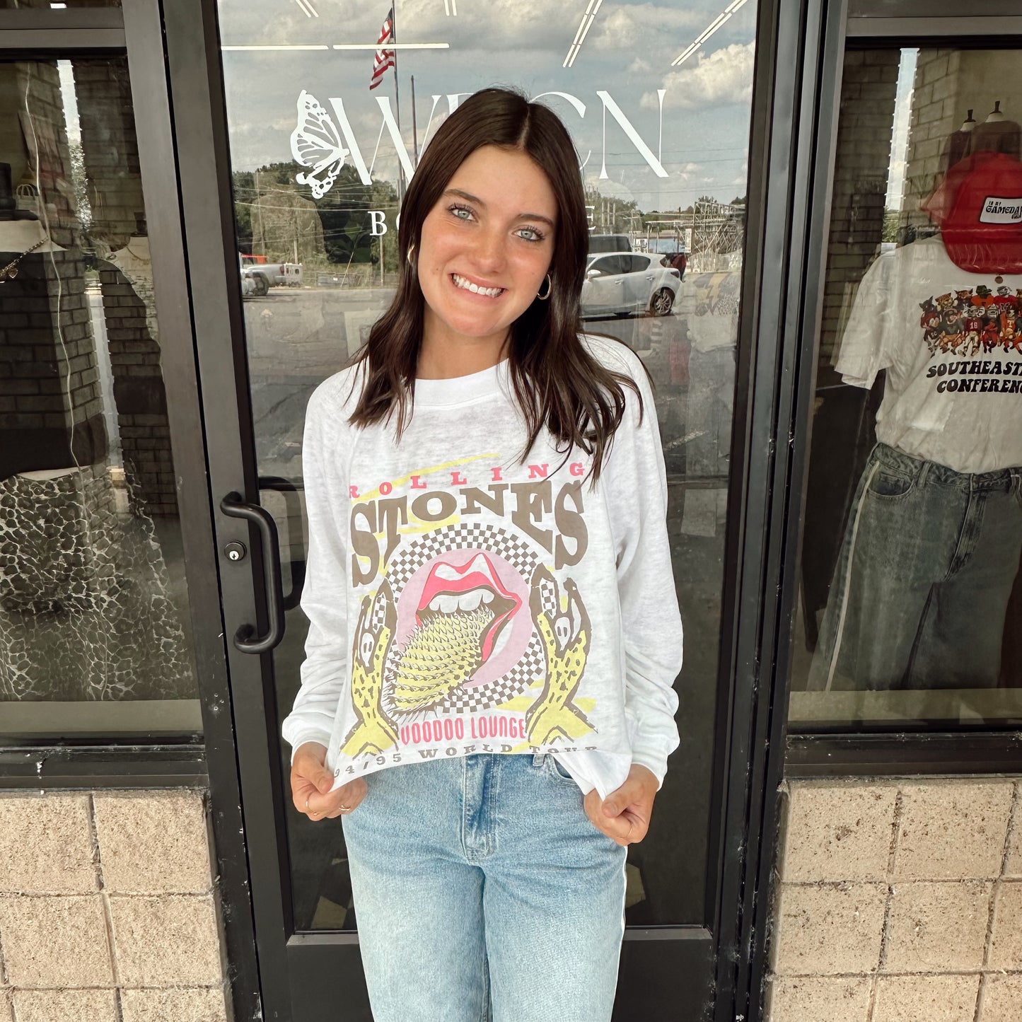 Recycled Karma Rolling Stones Voodoo Sweatshirt