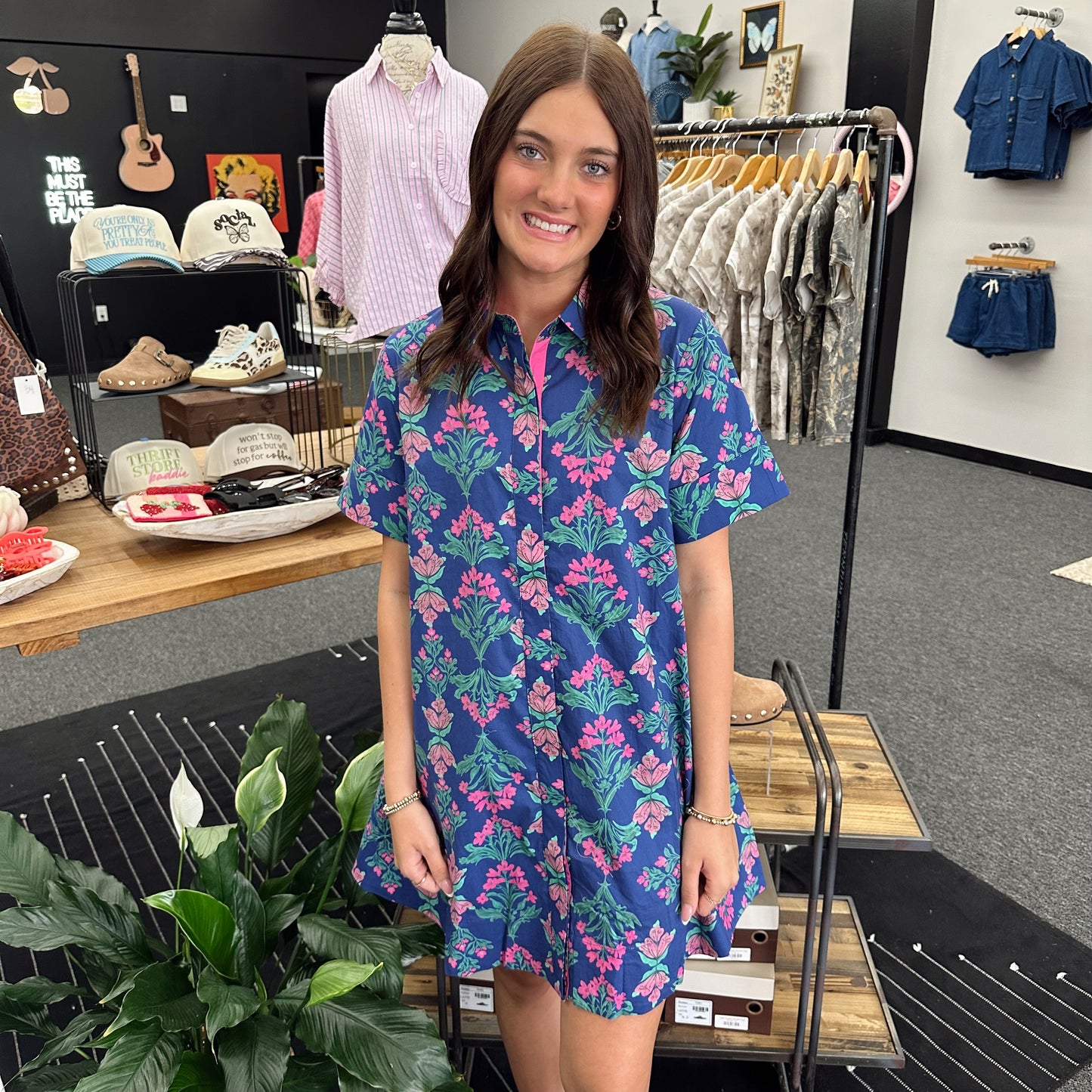 Midnight Meadow Mini Dress
