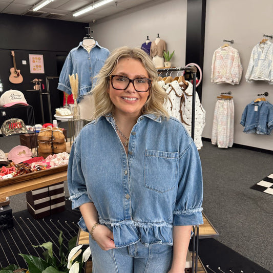 Denim Darling Ruffle Top