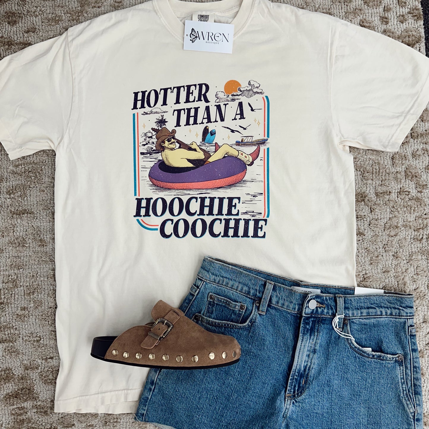 Hotter Than A Hoochie Coochie Comfort Colors Tee