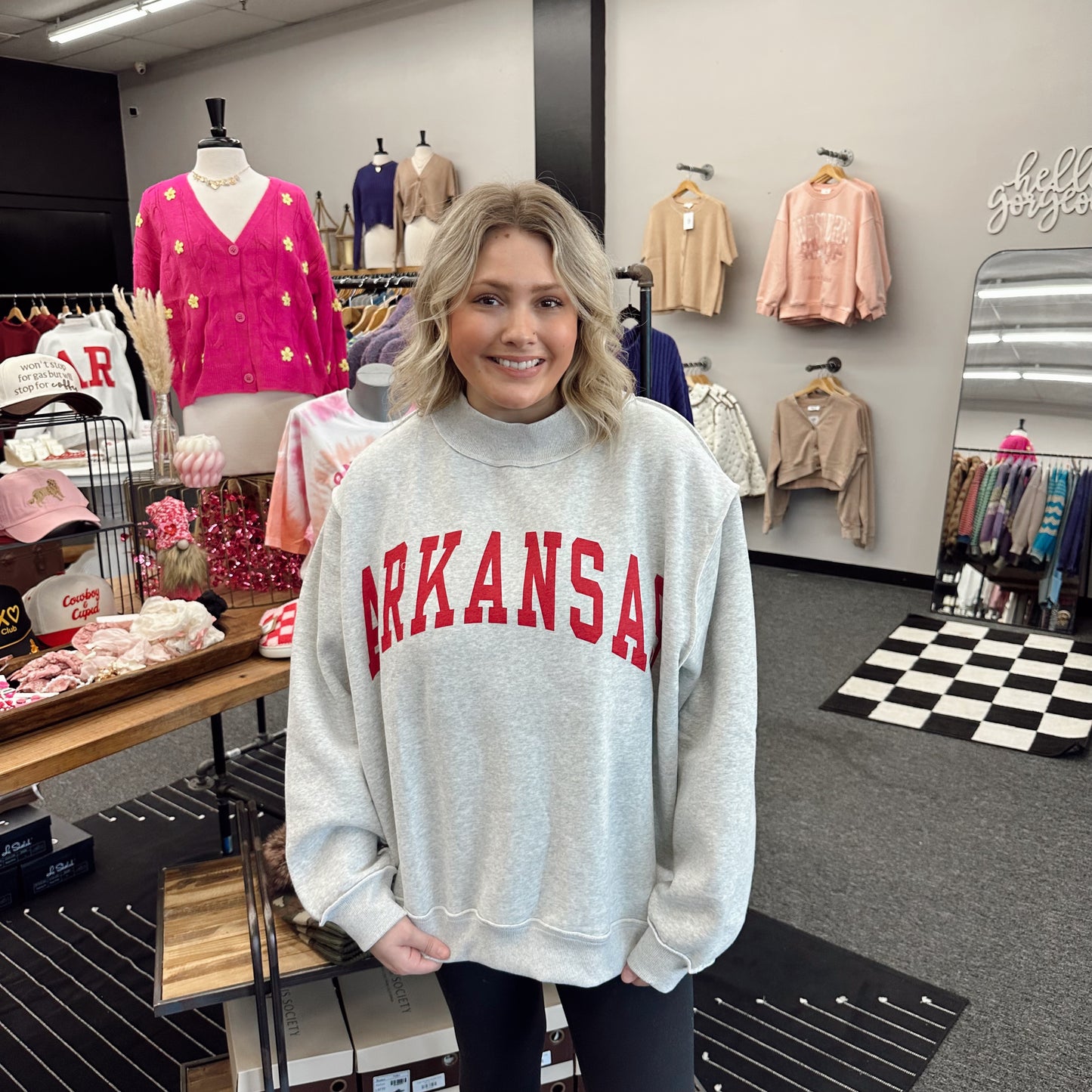 ARKANSAS & AR Print Reversible Sweatshirt