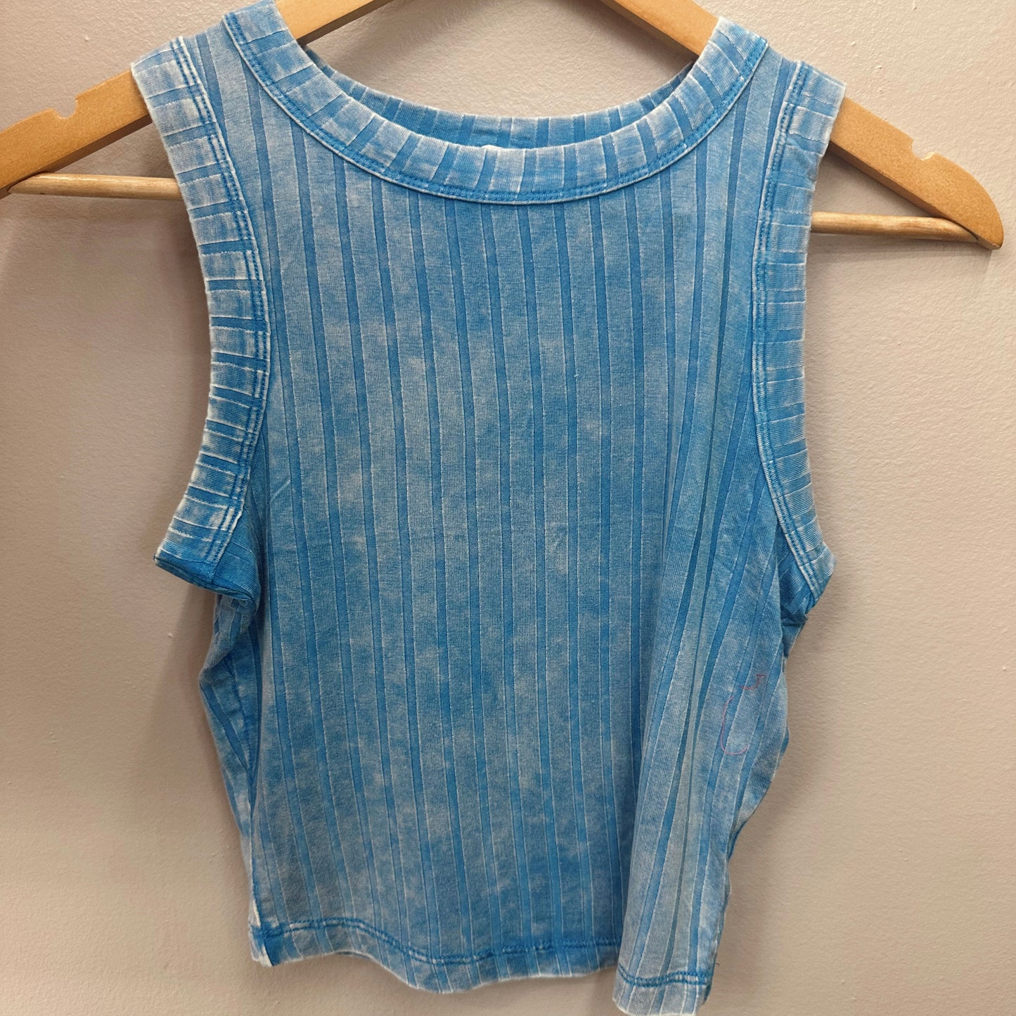 Ribbed Sleeveless Cropped Tank
