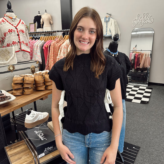 Ivy Tie Knit Top