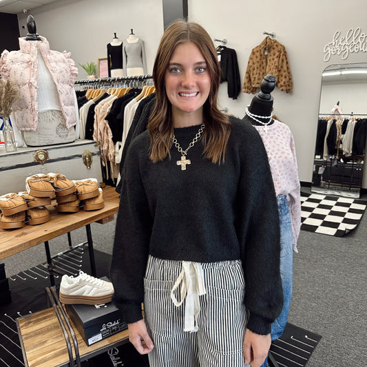 The Lennox Cropped Sweater