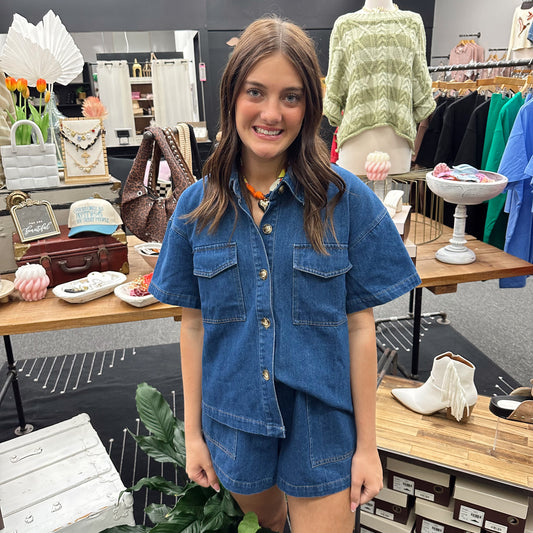 Cool Girl Denim Set