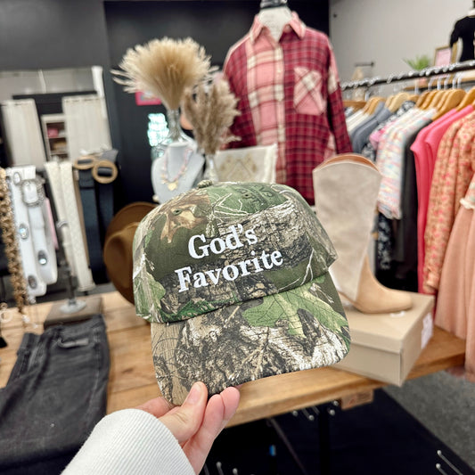 God’s Favorite Camo Baseball Cap