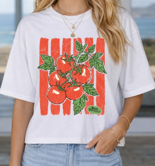 Market Fresh Tomato Boxy Tee (PREORDER)