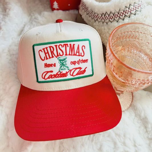 Christmas Cocktail Club Vintage Trucker