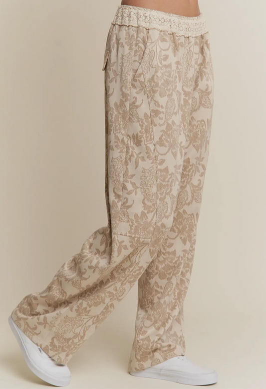 Timeless Bloom Floral Knit Pant