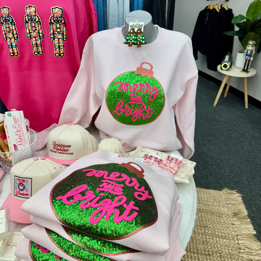 Merry & Bright Patch Sweatshirt