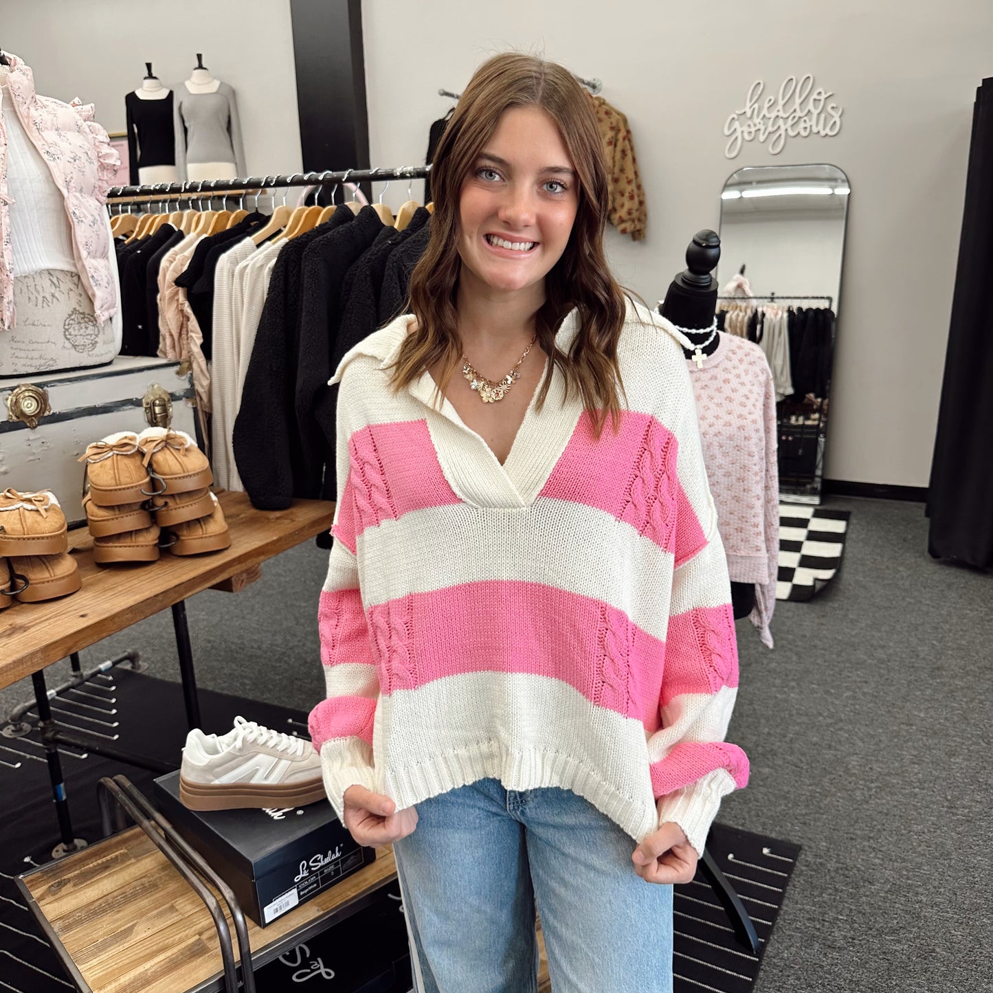 Bubblegum Dreams Chunky Knit Pullover
