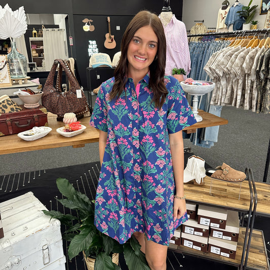 Midnight Meadow Mini Dress