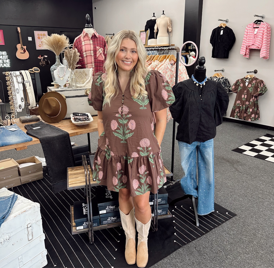 Chestnut Gardens Mini Dress