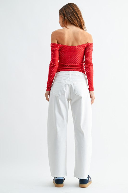 JBD Stretch Twill Comfort Barrel Jean