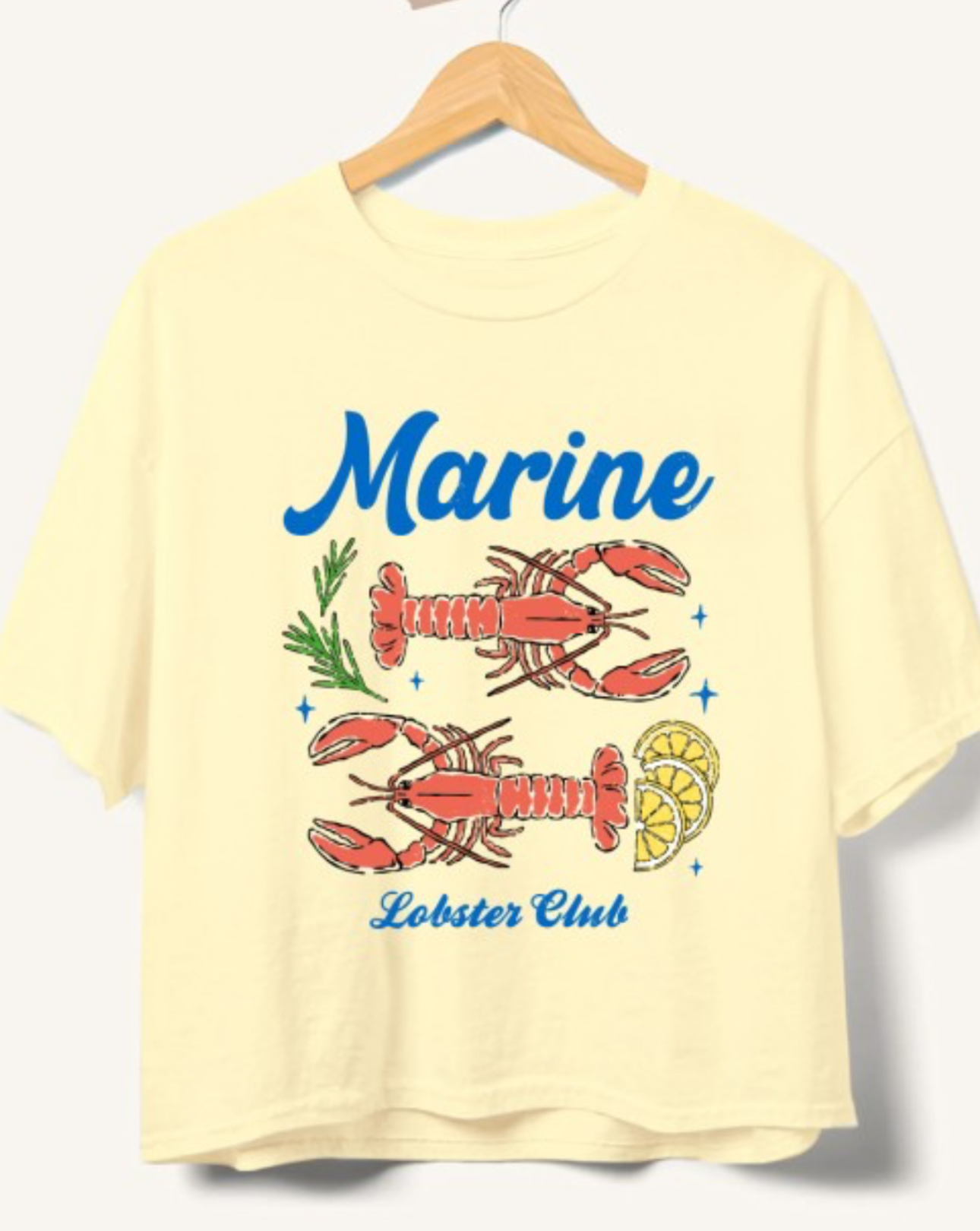 Coastal Catch Lobster Boxy Tee (PREORDER)