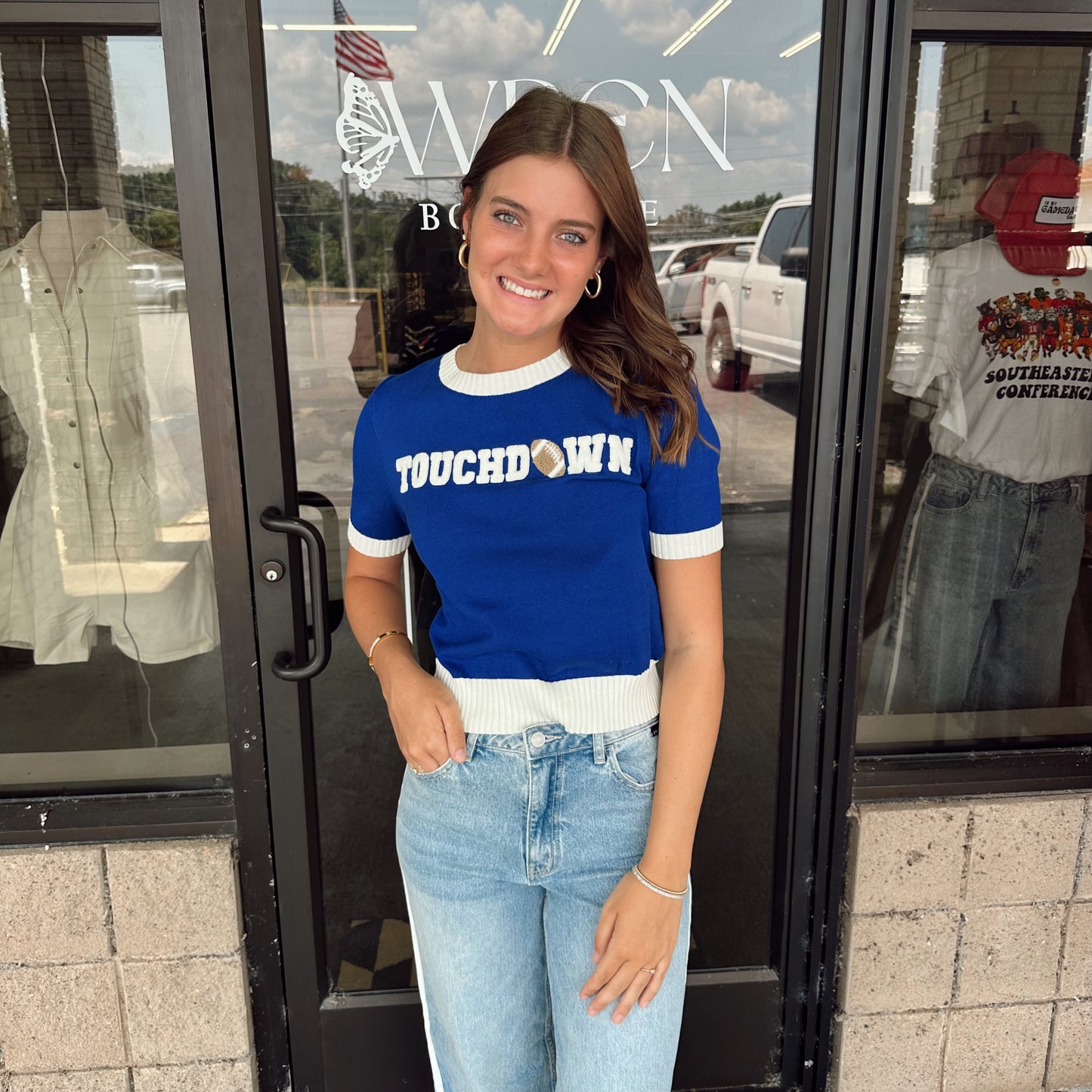 Touchdown Sweater Top