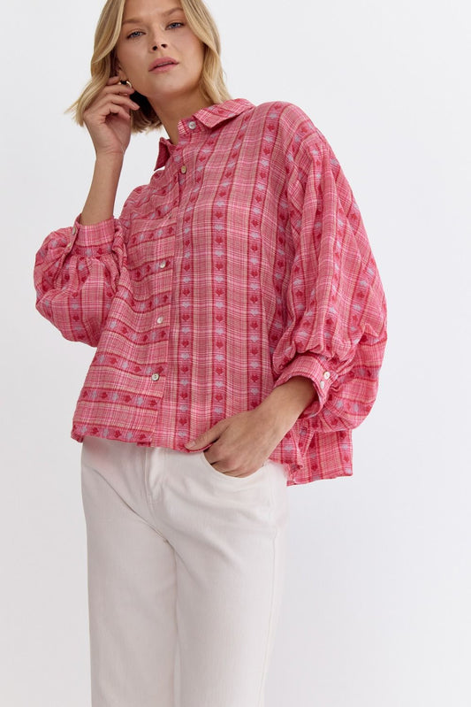 Love Letter Button Up Top (PREORDER)