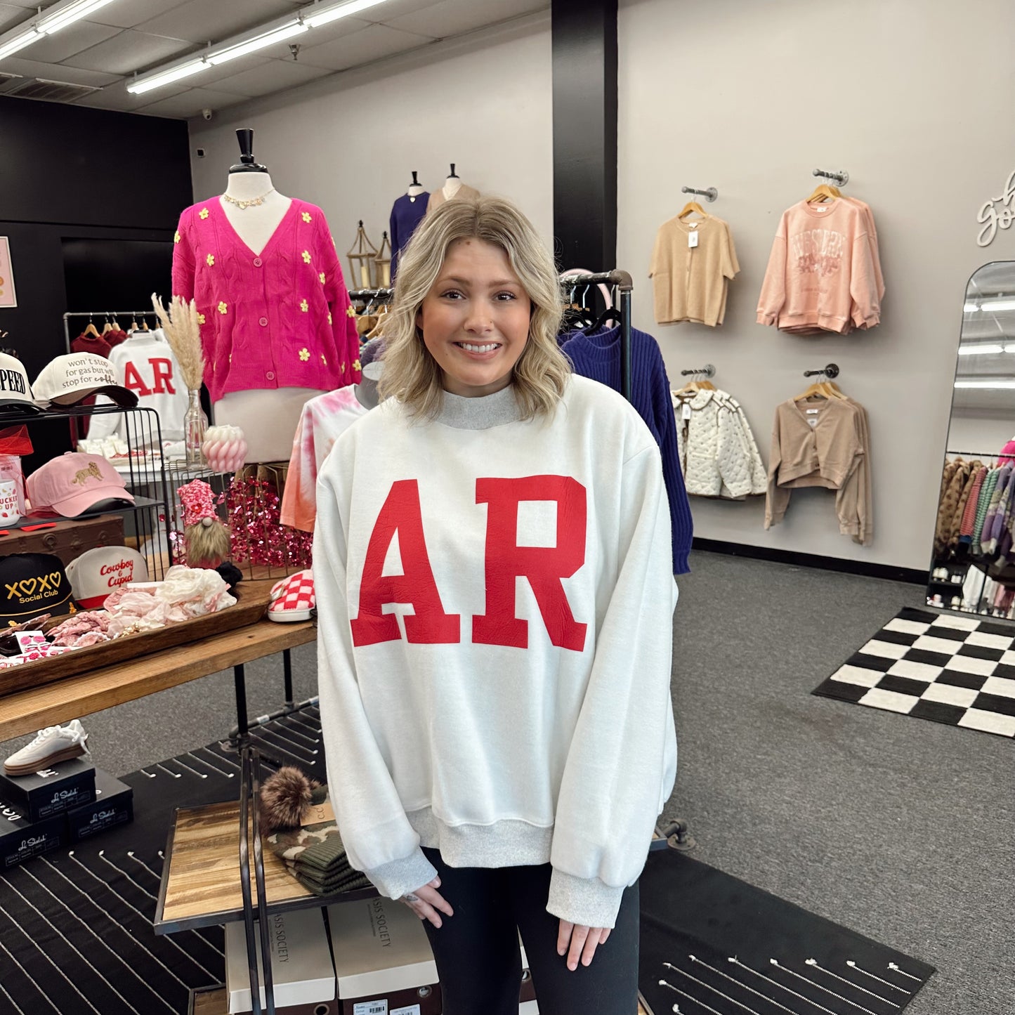 ARKANSAS & AR Print Reversible Sweatshirt