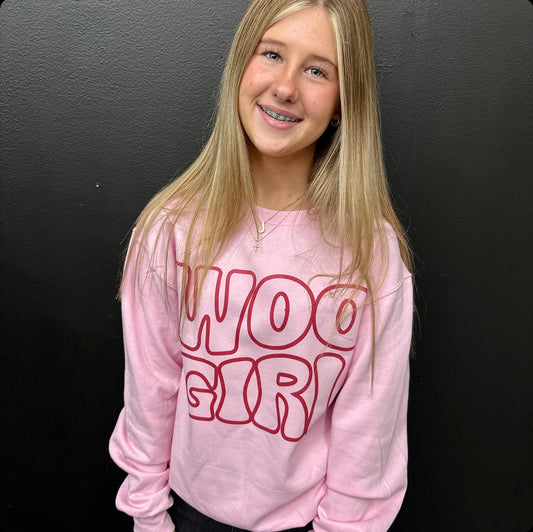 WOO GIRL Crewneck Pullover