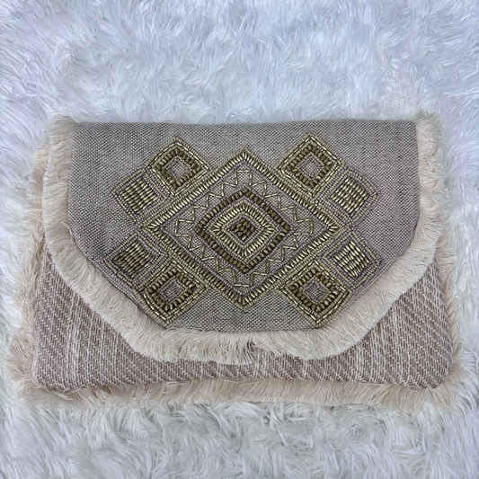 Boho Beaded Envelope Bag