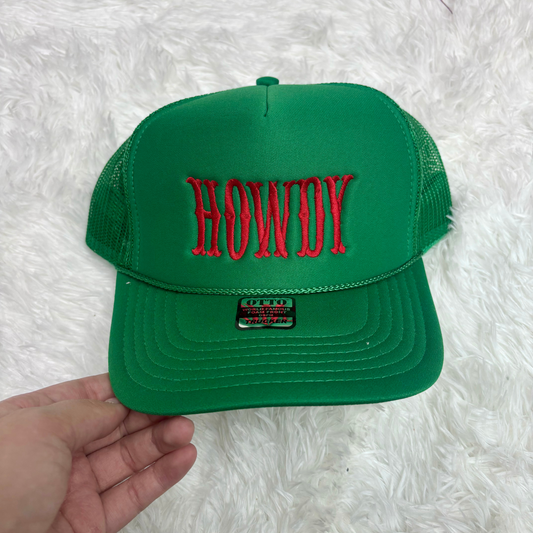 HOWDY Christmas Trucker Hat