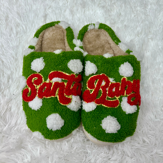 Santa Baby Fuzzy Slippers