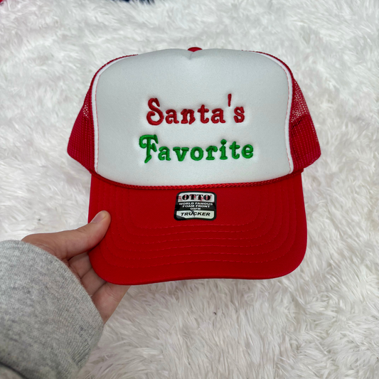 Santa's Favorite Trucker Hat